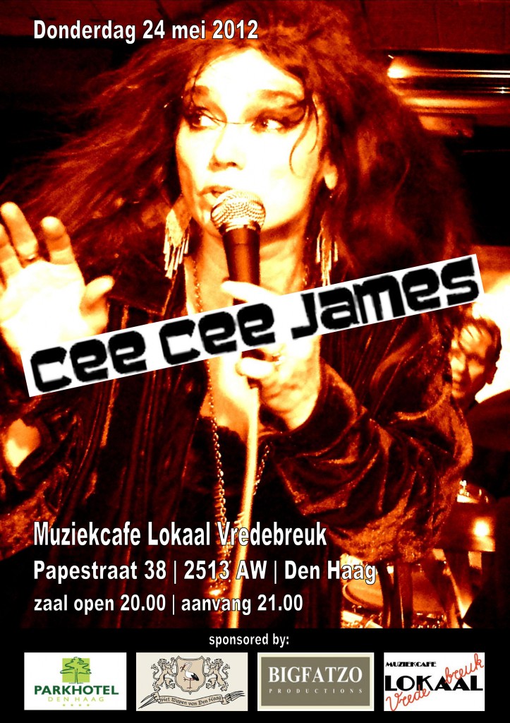 24 mei 2012 - Cee Cee James - Lokaal Vredebreuk - Den Haag